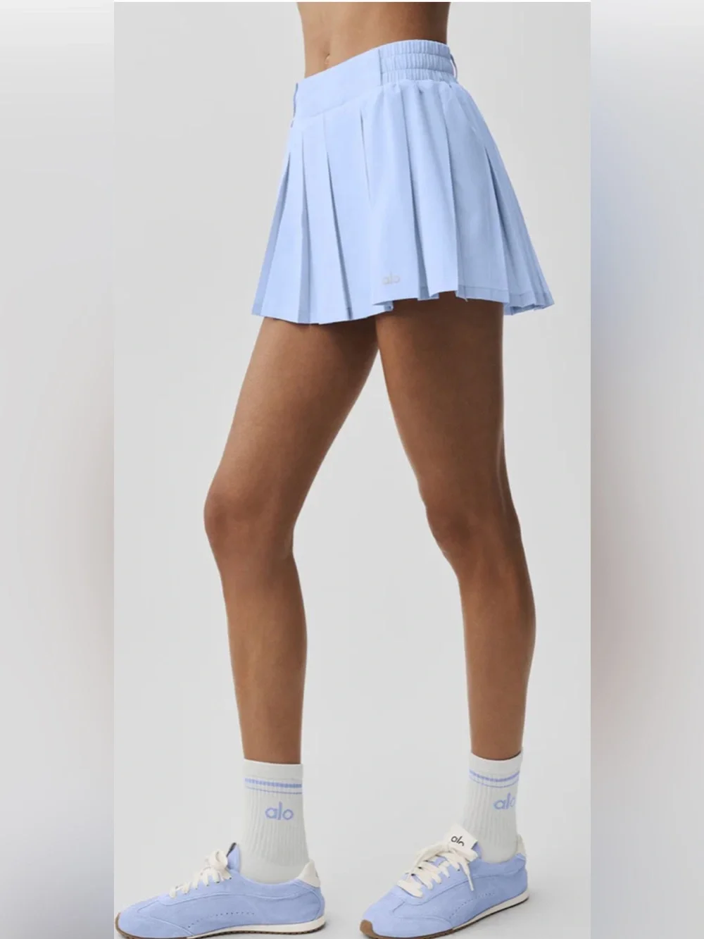Like New! Alo Yoga Light Provence Blue Rally Tennis Skirt/ Medium